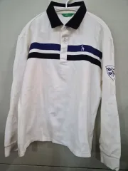 HAZZYS（ヘジス） 白 長袖 カラーTシャツ