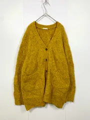 Java ジャバ jv1020103 ブークレーVネックカーデ カーディガン sizeXL/黄 ■■レディース