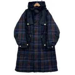 良品 FRED PERRY フレッドペリー パネルフィッシュテールパーカー モッズコート UK8 ネイビー レディース 古着 中古 USED