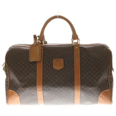 CELINE (セリーヌ) トリオンフ マカダム柄 ボストンバッグ ハンドバッグ ブラウン