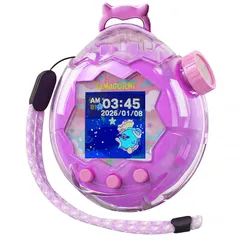 GOKEI 新登場 たまごっちパラダイス 保護ケース カバー 交換用キャップ付き 保護フィルム3枚付き ストラップ付き 実機検証済 For Tamagotchi Paradise ハードケース クリア PC素材 CASE 耐衝撃 すり傷防止 全周囲保護 耐 1