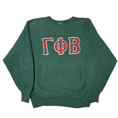 USA製 ヴィンテージ チャンピオン リバースウィーブ トレーナー グリーン 緑 刺繍ロゴ L スウェット レディース ユニセックス メンズ 古着 長袖 CHM