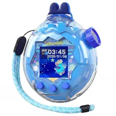 GOKEI 新登場 たまごっちパラダイス 保護ケース カバー 交換用キャップ付き 保護フィルム3枚付き ストラップ付き 実機検証済 For Tamagotchi Paradise ハードケース クリア PC素材 CASE 耐衝撃 すり傷防止 全周囲保護 耐 1