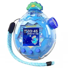 GOKEI 新登場 たまごっちパラダイス 保護ケース カバー 交換用キャップ付き 保護フィルム3枚付き ストラップ付き 実機検証済 For Tamagotchi Paradise ハードケース クリア PC素材 CASE 耐衝撃 すり傷防止 全周囲保護 耐 0