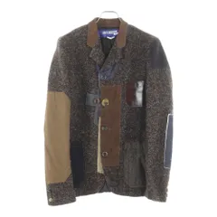 JUNYA WATANABE COMME des GARCONS (ジュンヤワタナベ コムデギャルソン) 再構築 パッチワーク テーラードジャケット ブラウン WL-J034のサムネイル