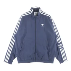 adidas (アディダス) アディカラー クラシック ロックアップ トレイフォルロゴ ナイロン トラックジャケット ネイビー HC2000