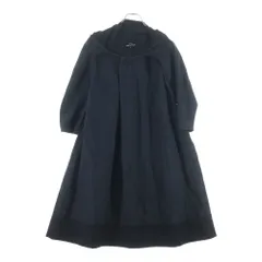 tricot COMME des GARCONS (トリコ コム デ ギャルソン) 14AW AD2014 ネック変形デザイン リネン混 7分袖ワンピース ブラック レディース TN-O005