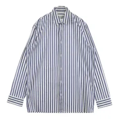 Maison Margiela (メゾンマルジェラ) 20SS OVERSIZE STRIPE SHIRT オーバーサイズストライプ長袖シャツ ホワイト/ネイビー S30DL0472 S52607のサムネイル