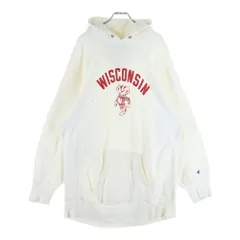 CHAMPION (チャンピオン) 80s REVERSE WEAVE PULLOVER PARKER リバースウィーブ フロント ロゴ プルオーバー パーカー ホワイト