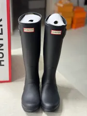 ハンター オリジナル トール レインブーツ ブラック UK5
