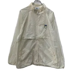 IZOD LACOSTE ナイロンジャケット L ホワイト アイゾッド ラコステ ジップアップ ワンポイント刺繍 スポーティー 薄手 春物 a801-6217