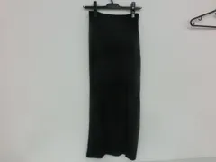 【TAKA63-60】△ダブルスリットスカート ロング丈 ブラック レディース 両サイドスリット