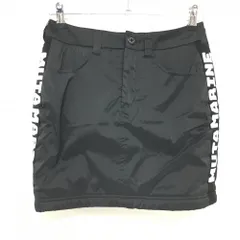 【超美品】ムータマリン 中綿スカート 黒×白 サイドロゴ刺しゅう 内側インナーパンツ レディース 3(L) ゴルフウェア 2024年モデル muta