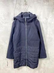 美品 JUNKO SHIMADA PART2 ジュンコシマダ パートツー 切り替え キルティング ロング コート size13/紺 ◆■レディース