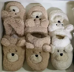 犬のファー スリッパ