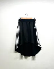 アディダス サテン オリジナル 3本線 スカート ブラック M