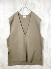 green label relaxing グリーンレーベルリラクシング ユナイテッドアローズ DEEP Vネック ニット ベスト モカ ■■レディース