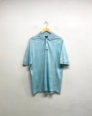 バーバリーゴルフ チェックパターン 半袖ポロシャツ L-XL