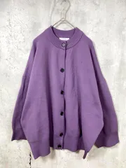 JEANASIS ジーナシス 定価7150円 12Gスポンディッシュアソートクルー カーディガン sizeF/紫  ■■レディース
