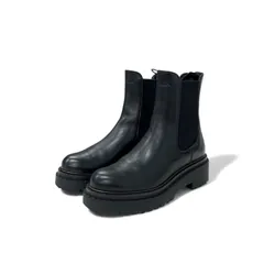 プラダ PRADA ブーツ ショートブーツ 靴 シューズ レザー ブラック 黒 ロゴ サイドゴア チェルシーブーツ