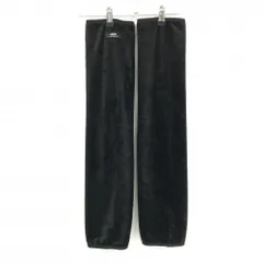 【超美品】ティゴラ レッグウォーマー 黒 ロゴタグ 起毛生地 レディース フリー ゴルフウェア TIGORA