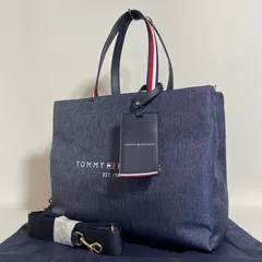2601-98｜未使用｜トミー ヒルフィガー トートバッグ ネイビー デニム