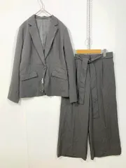 新品 SUCRE ワイドパンツスーツ セットアップ size13ABR73/グレー  ■■レディース