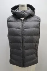 レディース LANVIN ランバン スポーツ フード グースダウン ベスト The HANDSOME サイズ66