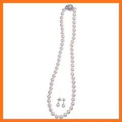 【新品】 最高級オーロラ花珠本貝パール7mmネックレス イヤリング ピアス セット 日本製 16インチ 宝飾店仕様 結婚式 冠婚葬祭 ブラックフォーマル 入学式 卒業式 入園式 卒園式 akシリーズ (オーロラクリーム ＆ ピアス) 1