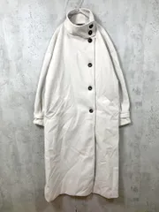 CLASSICAL ELF クラシカルエルフ ce0420122 ニットモッサスタンドカラーロング コート sizeL/アイボリー ◆■レディース