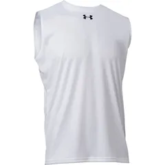 underarmour(アンダーアーマー) 53UAチーム スリーブレス シャツ マルチSP ノースリーブ・タンクT (1375589-101)、WHT