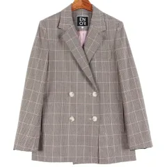 O!RUL8,2? CHECK ジャケット ウィメンズF