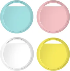 エアタグ 4個セット airtag スマートタグ GPS   Appleの「探す」に対応(iOS端末のみ)  車両追跡 盗難対策 忘れ物防止  追跡タグ 防水防塵 鍵/バッグ/財布/荷物/スーツケース/犬/猫　ストラップ付き