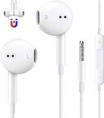 磁気設計 絡み防止 【2023音質強化バージョン】 イヤホン イヤホンマイク いやほん イヤホン イヤフォン インナーイヤー型 通話対応 マイク付き イヤホン テレワーク在宅勤務 有線 パソコン PC 3.5mm Antool ４極 ctia規格