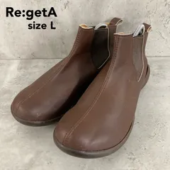 re:getA リゲッタ サイドゴア ショート ブーツ CJFG1131 ブラウン L 24.0 24.5 日本製 コンフォート シューズ 靴 歩きやすい 痛くない 蒸れない 厚底 ローヒール レディース 履きやすい 疲れにくい ★ ◆■