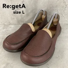 re:getA リゲッタ ドライビングシューズ ローファー L 24.0 24.5cm ブラウン 茶 快適 コンフォート モカシン パンプス スリッポン 軽量 屈曲性 歩きやすい 疲れにくい 外反母趾 日本製 痛くない フラットシューズ 旅行 ★ ■■