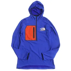 【ドンドン見直し】未使用品□22SS GUCCI×THE NORTH FACE グッチ ノースフェイス 663909 裏起毛 パッカブル ハーフジップジャケット/プルオーバーパーカー 青 M 正規品品