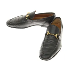 【中古】グッチ GUCCI カーフレザー ホースビット ローファー ブラック【サイズ6.5】【メンズ】
