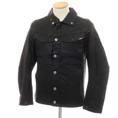 【中古】ジースターロウ G-STAR RAW レーヨンポリエステル フェイクレザー ジップアップ レザーブルゾン ブラック【サイズXS】【メンズ】のサムネイル