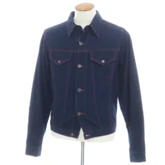 【中古】カルバンクライン Calvin Klein Gジャン デニムジャケット ネイビー【サイズ48】【メンズ】
