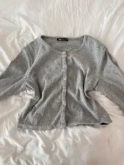 ゴージ カーディガン グレー