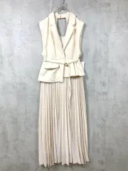 新品 snidel スナイデル SWFO234115 定価26950円 ジレディティールジャンスカ ワンピース size1/アイボリー ■■◎レディース