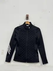 (Xs)アディダスゴルフ レディース キルティング 起毛 ジップアップ ジャケット