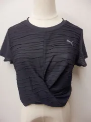 PUMA ショート丈Ｔシャツ 黒 Ｍサイズ プーマ 512F14