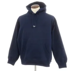 【中古】シュプリーム Supreme 2024年秋冬 Micro Logo Hooded Sweatshirt スウェットパーカー ネイビー【サイズL】【メンズ】