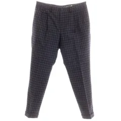 【中古】ジャーナルスタンダード JOURNAL STANDARD ストレッチ ウール チェック カジュアルスラックスパンツ ネイビーxグレー【サイズL】【メンズ】