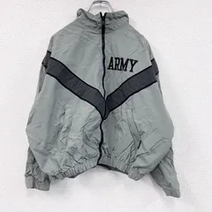 古着 used　00s　米軍　U.S.ARMY　トレーニングジャケット　ナイロンジャケット　ヴィンテージ　灰色　グレー