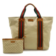 GUCCI グッチ シェリーライン トートバッグ ショルダーバッグ 肩掛け オイルドレザー ベージュ ブラウン グリーン レッド ポーチ付き 253511