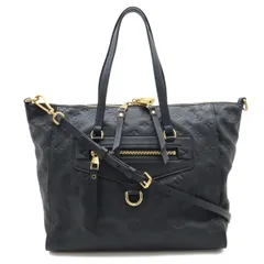 LOUIS VUITTON ルイ ヴィトン モノグラムアンプラント ルミニューズPM トートバッグ 2WAY ショルダーバッグ レザー アンフィニ 濃紺 M93410