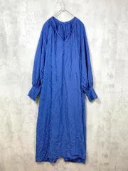 B.C STOCK Simplicite シンプリシテェ 23-040-700-8120-1-0 フロントボタンストライプ ワンピース 青 ■■レディース